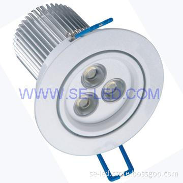 9W Aluminium Natural White LED Ceiling Light